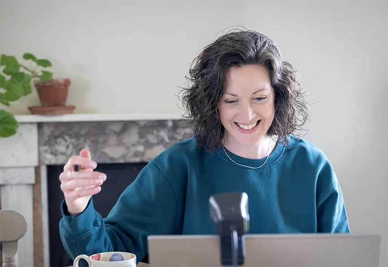 Website Designer Networking with the Community